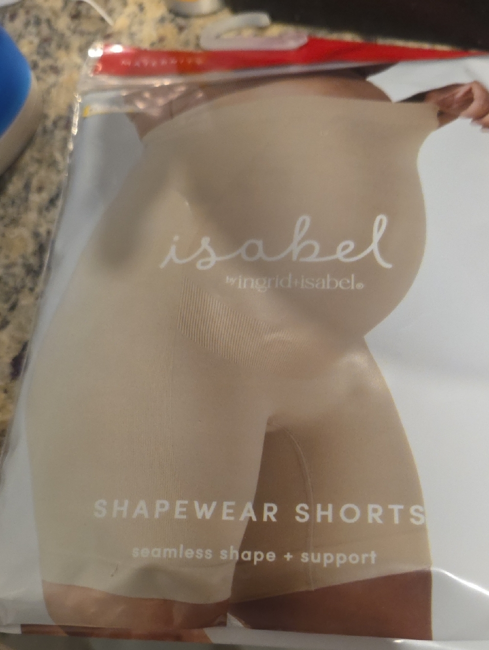 Isabel Maternity by Ingrid & Isabel Seamless Shapewear Shorts — Black